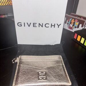 Givenchy Metallic Gold Card Holder